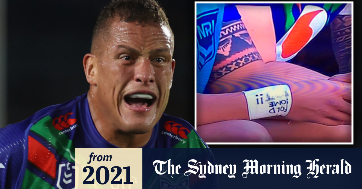 NRL 2021 New Zealand Warriors forward Kane Evans fined 5000 for obscene message on wrist tape